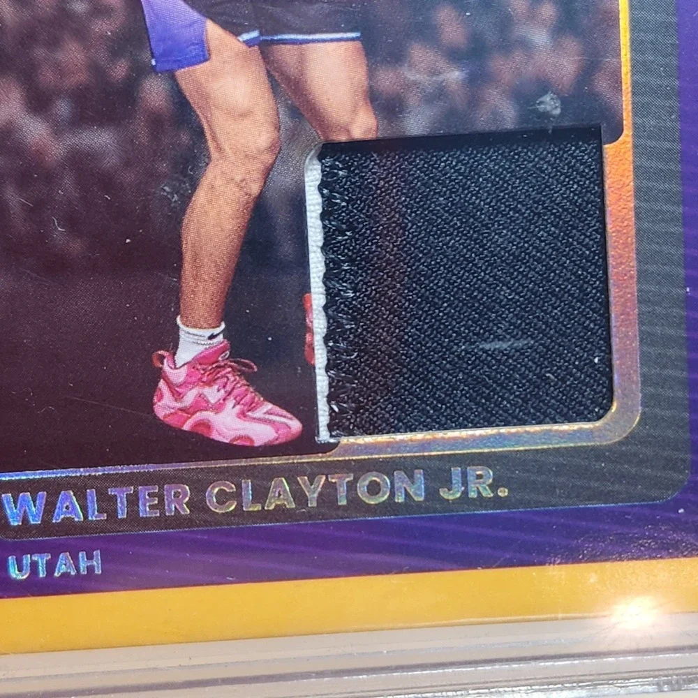 2025-26 Panini Donruss Walter Clayton Jr. Threads RC Patch Gold 1/10